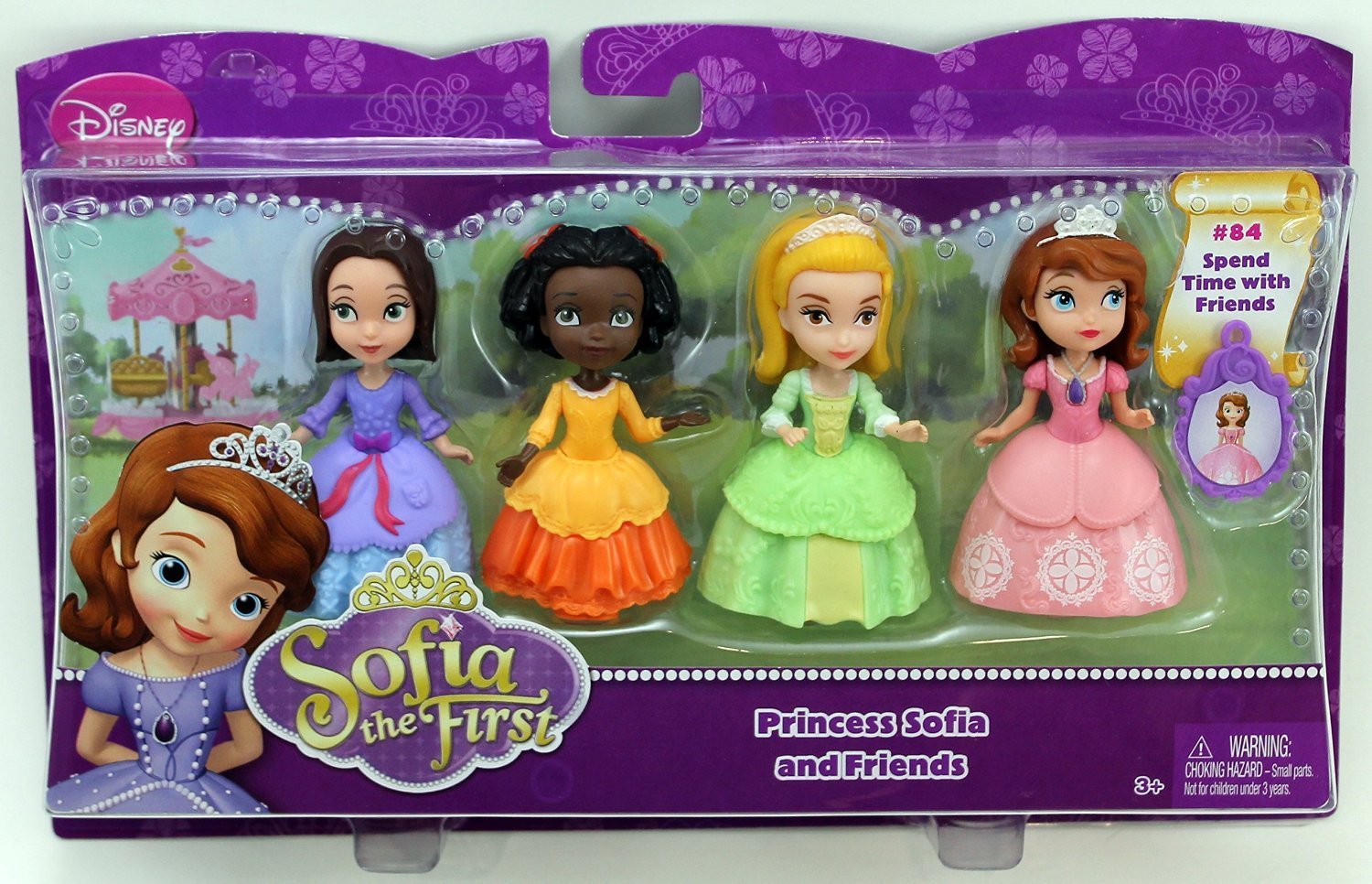 Disney Sofia The First 3" Figure 4-Pack - Princess Sofia Ruby Jade & Amber