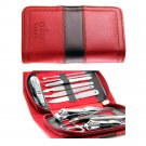 PUEEN All In One 11pc Stainless Steel Manicure & Pedicure Kit Travel & Groomi...