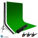 LimoStudio Photography Photo Video Studio Backdrop Background Kit White Black...