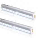 2 Pack Morpilot10 Super Bright LED PIR Sensor Portable Wireless Wall Closet C...