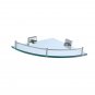 Corner Glass Shower Shelf Bathroom Soap Dish Single deck-A Himylen