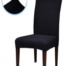 Subrtex Jacquard Stretch Dining Room Chair Slipcovers (2 Black Jacquard) 2