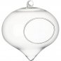 WGV Clear CB Style Turnip Glass Terrarium Vase/Heart Shaped Hanging Votive Ca...