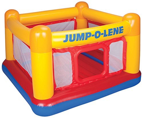 Intex Playhouse Jump-O-Lene Inflatable Bouncer 68" X 68" X 44" for Ages 3-6