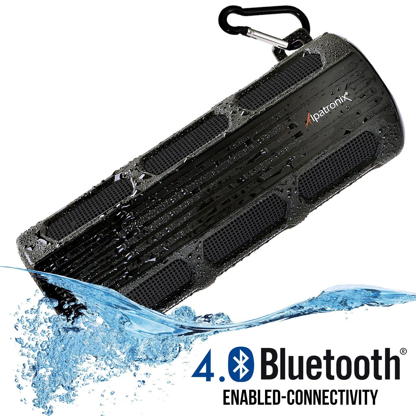 Waterproof Bluetooth Speaker Alpatronix [AX410: Heavy-Duty & Rugged] Ultra Po...