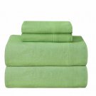 Pointehaven Heavy Weight Solid Flannel 100-Percent Cotton Sheet Set Sage Twin