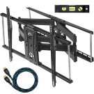 Cheetah Mounts APDAM2B Articulating Dual Arm TV Wall Mount Bracket with Full ...