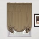 United Curtain Metro Woven Tie Up Shade 40 by 63-Inch Taupe United Curtain