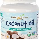 Island Fresh SUPERIOR Organic Extra Virgin Coconut Oil Cold-pressed and Unref...