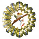Iron Stop Designer Frog Wind Spinner 10-Inch Iron Stop