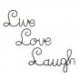 Live Love Laugh Set 3 Wall Mount Metal Wall Word Sculpture Wall Decor By Supe...