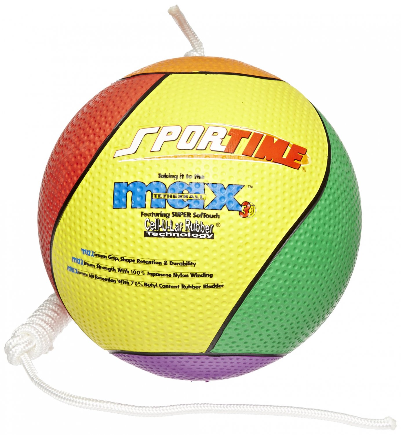 Sportime Max Tether Ball with Nylon Rope Official Size and Weight