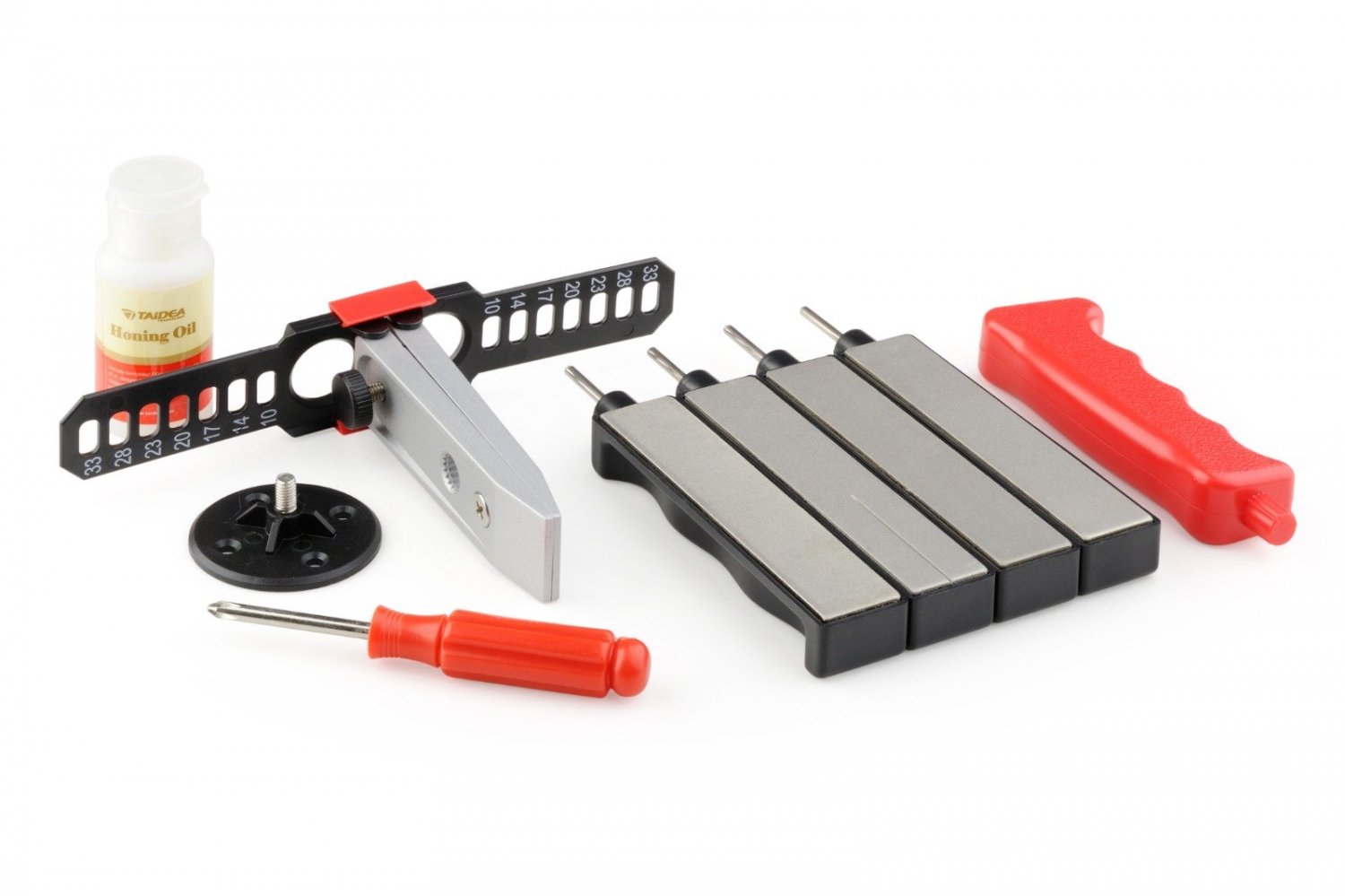 Taidea 4 Stone Diamond Knife Sharpening System Kit 360 / 480 / 600 / 800 Grits