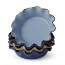 Prima Design Set of Four 5.75" Mini Pie Plates Cream to Cobalt Prima Design