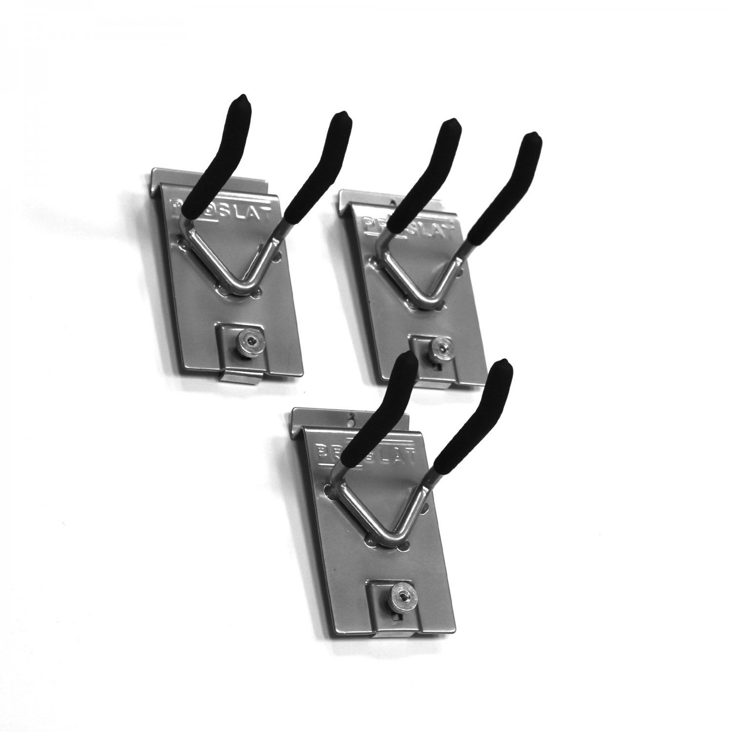 Proslat 13011 Double 4-Inch Locking Hooks Designed for PVC Slatwall 3-Pack