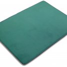 Simple Deluxe Luxury Memory Foam Bath Rug 16 by 22-Inch Emerald Green