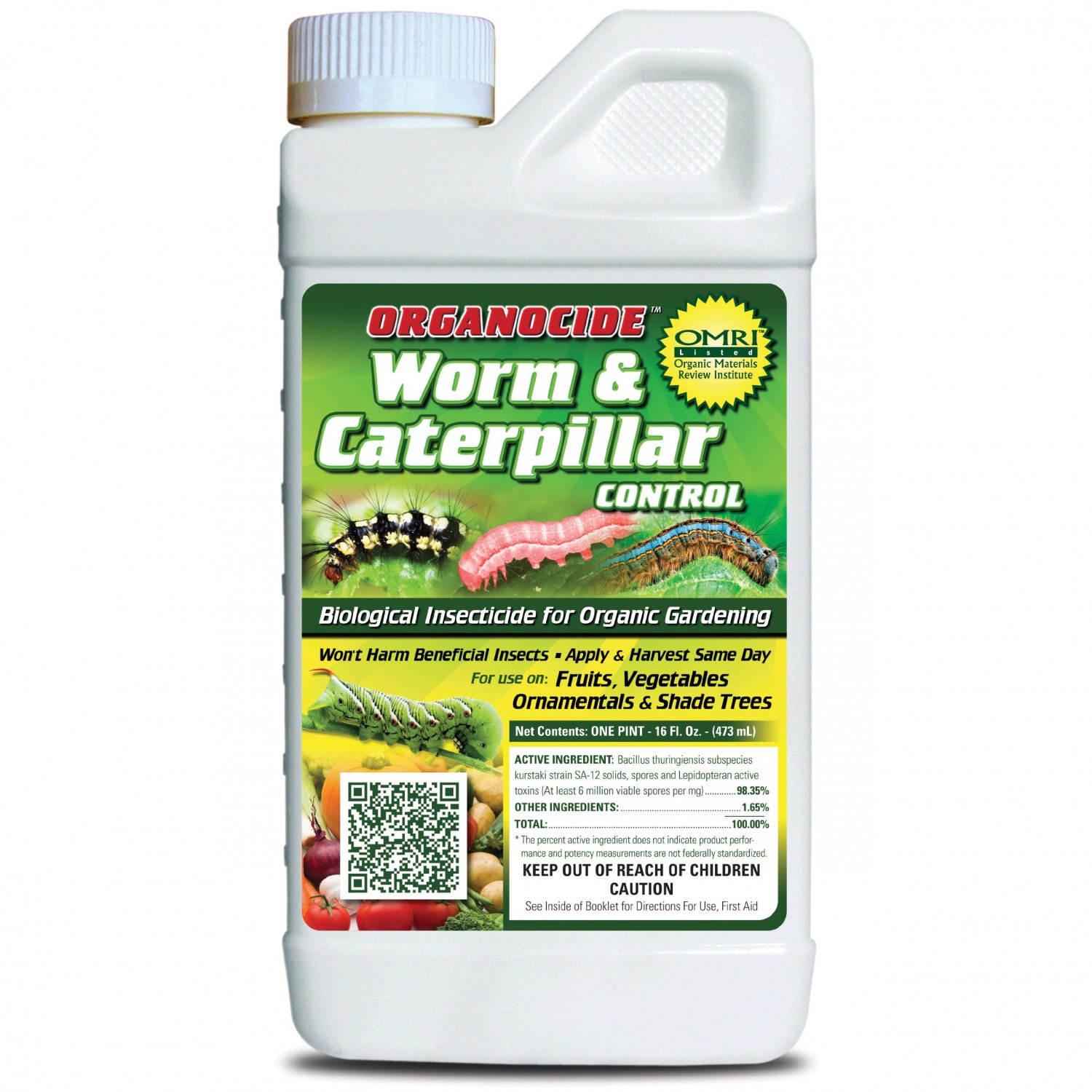 Organic Laboratories 120012 Organocide Worm and Caterpillar Control 1Pint