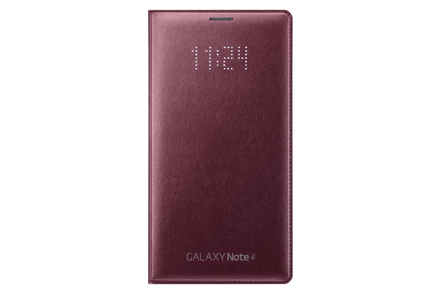 Samsung Galaxy Note 4 Case Led Flip Cover - Plum Red Standard Packaging