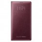 Samsung Galaxy Note 4 Case Led Flip Cover - Plum Red Standard Packaging