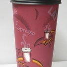 Bistro Design paper Coffee Cups 16 Oz. With lid - 100 sets- plus 5 plastic cl...