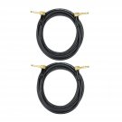 Audio2000's C25025P2 25 Ft 1/4" TRS Right Angle to 1/4" TRS Right Angle Cable...