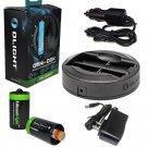 Olight Omni-DOK Universal Battery Charger For 18650 RCR123 AA AAA 16340 17670...