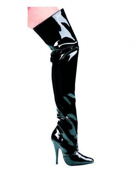 The Susie Thigh-High Boot 5" Heel Size 6