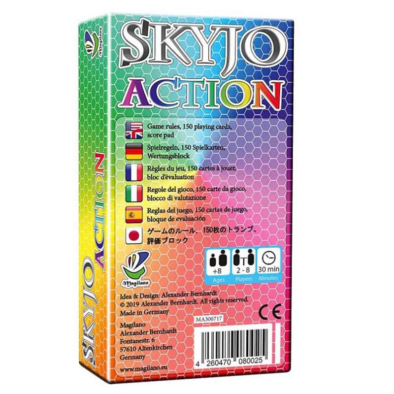 Skyjo Action Cards Board Game Family Party Game for Kids and Adults