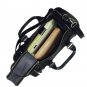 DARK GREY LEATHER DUFFEL BAG