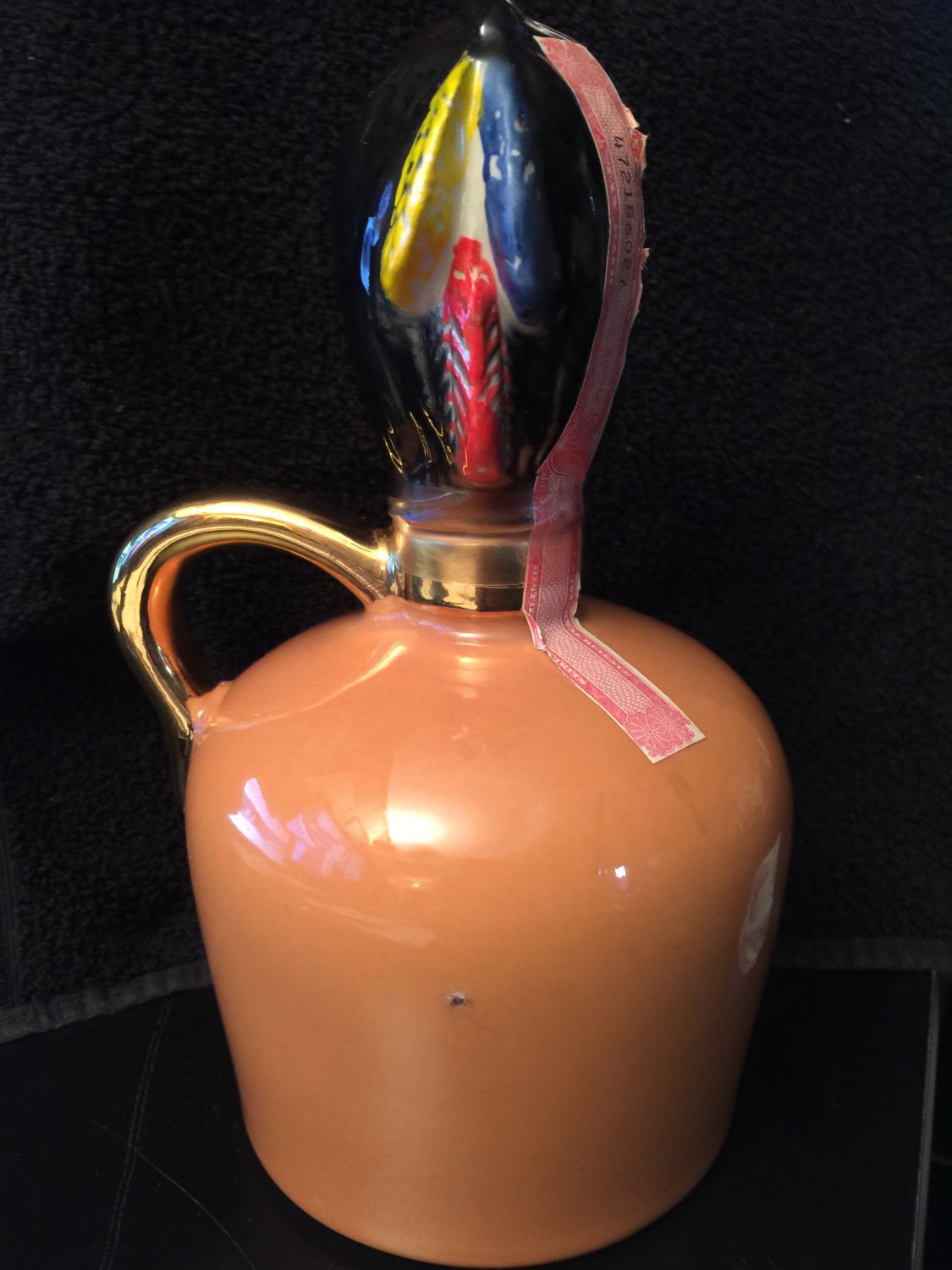 Ezra Brooks Saltine Warrior Liquor Store Decanter Syracuse 1972