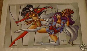 VINTAGE 1996 SHI POSTER art by WILLIAM BILL TUCCI 22x32