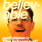 THE INFORMANT MOVIE POSTER FREE SHIPPING MATT DAMON