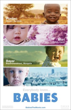 BABIES THE MOVIE ADVANCE MINI MOVIE POSTER FREE SHIPPING (2010)