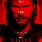 THOR ADVANCE PROMOTIONAL MOVIE POSTER CHRIS HEMSWORTH NATALIE PORTMAN