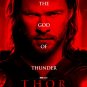 THOR ADVANCE PROMOTIONAL MOVIE POSTER CHRIS HEMSWORTH NATALIE PORTMAN
