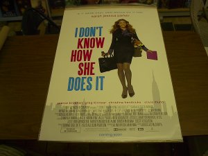 I DON'T KNOW HOW SHE DOES IT 27X40 D/S MOVIE POSTER Sarah Jessica Parker FREE SHIPPING