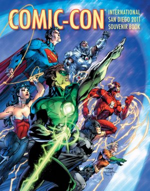 SAN DIEGO COMIC CON 2011 JIM LEE souvenir book - DC JUSTICE LEAGUE new condition