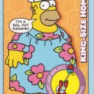 2001 Simpsons Mania Promo Card # P1 Homer promo (near mint card)