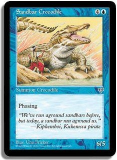 MTG Sandbar Crocodile (MIRAGE) near mint card Magic the Gathering