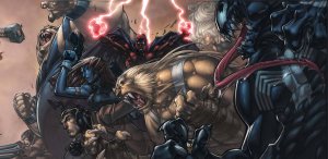 ULTIMATES 3 VILLAINS PANORAMA POSTER MARVEL UNIVERSE 55 x 20 inches Brand New