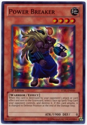 Yugioh Power Breaker Stbl En010 1st Edition Near Mint Card Super Rare Holo