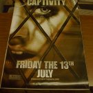 Captivity Advance Movie Poster (2007) 27 x 39 d/s Elisha Cutbert