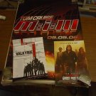 POSTER LOT OF 3 TOM CRUISE MISSION IMPOSSIBLE MI-3, VALKYRIE, & GHOST PROTOCOL