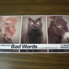 Bad Words Advance Promotional Movie poster (2014)