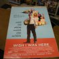 Wish I Was Here Movie Poster 27 x 40 inches (2014) d/s Kate Hudson