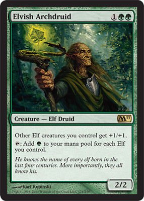 MTG Elvis Archdruid (M11) slightly played card Rare
