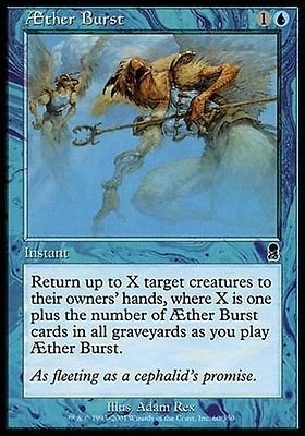 MTG Aether Burst (Odyssey) near mint card Common