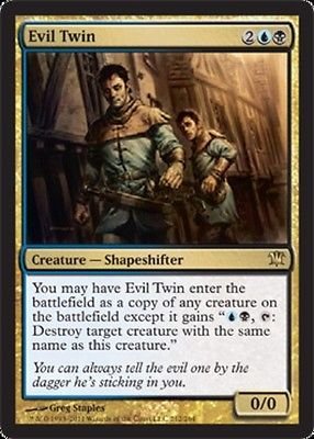 MTG Evil Twin (Innistrad) very slight play Rare