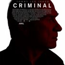 CRIMINAL MOVIE POSTER A (2016) 13 x 20 inches Kevin Costner Gary Oldman Tommy Lee Jones, Gal Gadot