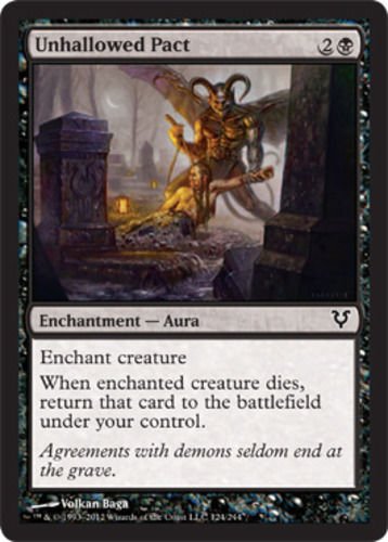 MTG Unhallowed Pact (Avacyn Restored) near mint card Common
